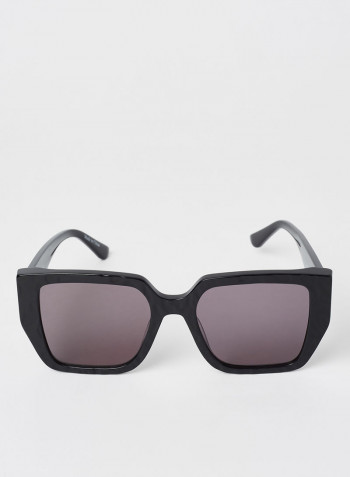 Women's Full Rim Acetate Modified Rectangle Sunglasses - Lens Size: 52 mm