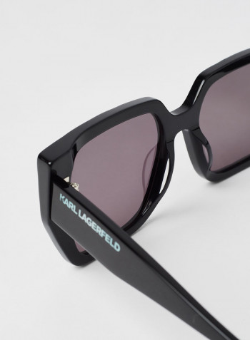 Women's Full Rim Acetate Modified Rectangle Sunglasses - Lens Size: 52 mm