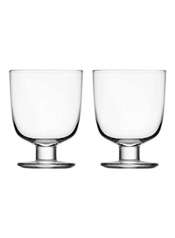 2-Piece Lemp Glass Set Clear
