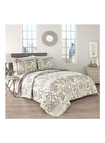 3-Piece Comforter Set Polyester Sterling