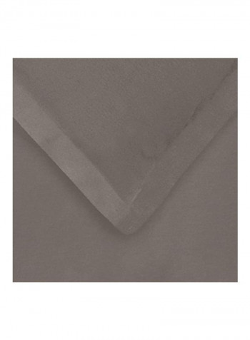 3-Piece Cotton Flannel Duvet Cover Set Grey King