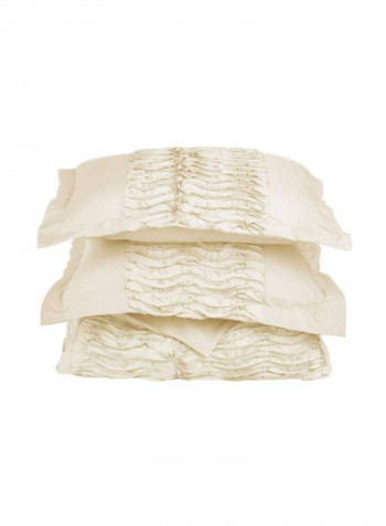 3-Piece Duvet Cover Set Beige