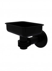 Continental Collection Wall Mounted Soap Dish Matte Black 4.5x2x3.5inch