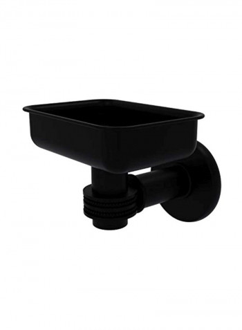 Continental Collection Wall Mounted Soap Dish Matte Black 4.5x2x3.5inch