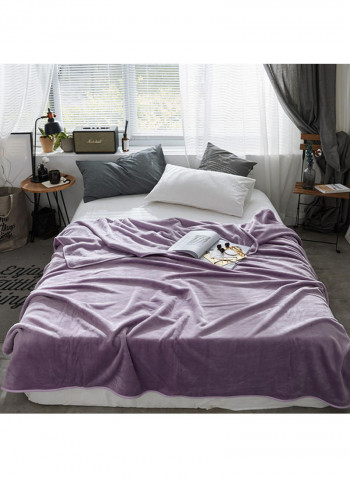 Cozy Soft Comfortable Blanket Cotton Purple 200x230centimeter