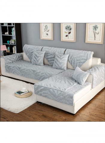 Modern Style Anti-Slip Sofa Cover Grey
