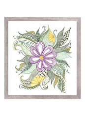 Lovely Flower Embroidery Kit Purple/Green reviews Lovely Flower Embroidery Kit Purple/Green