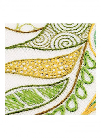 Lovely Flower Embroidery Kit Purple/Green