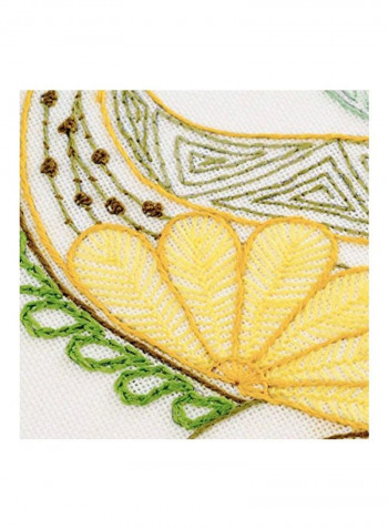 Lovely Flower Embroidery Kit Purple/Green