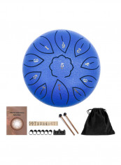 11-Tone Metal Tongue Drum with Drumstick and Bag