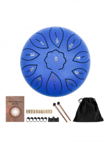 11-Tone Metal Tongue Drum with Drumstick and Bag