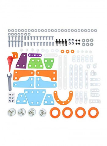 132-Piece 5-In-1 Build And Play Stem Construction Building Kit