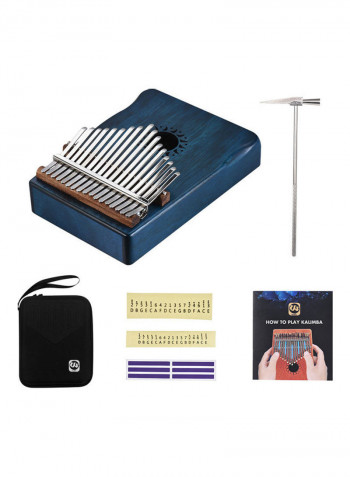 17-Key Portable Kalimba Mbira Thumb Piano