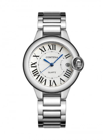 Women's Date Display Stainless Steel Analog Watch NSSB037007074