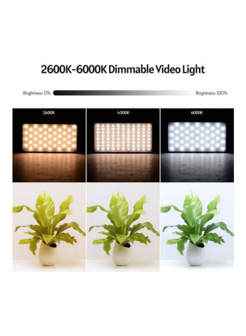 LED Video Light for Photography Black/White