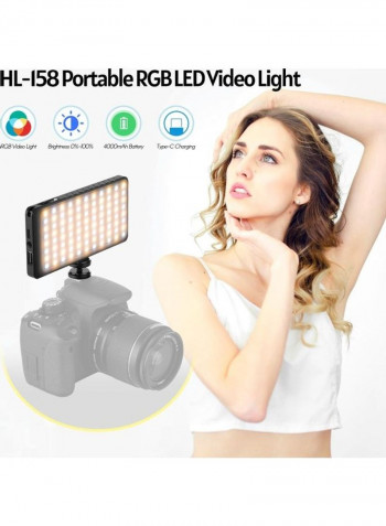LED Video Light for Photography Black/White