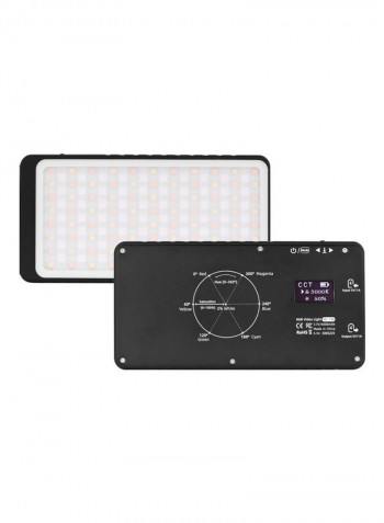 LED Video Light for Photography Black