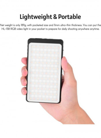 LED Video Light for Photography Black
