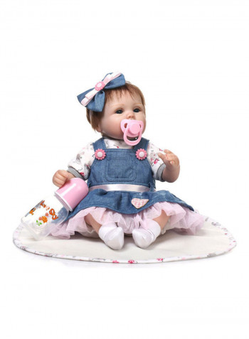 Reborn Lifelike Doll Set with Dress 40x12x20cm