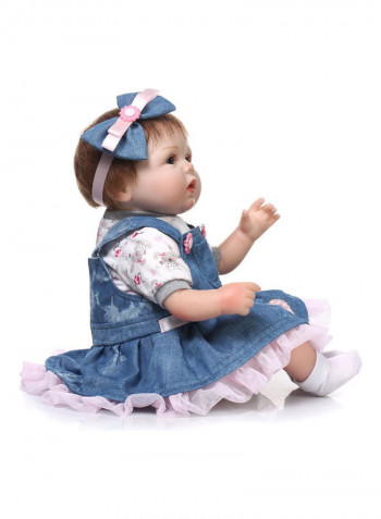 Reborn Lifelike Doll Set with Dress 40x12x20cm
