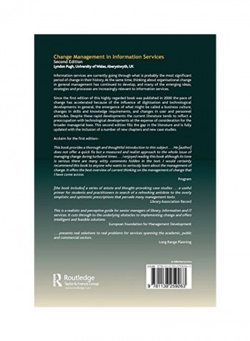 Change Management In Information Services Paperback 2