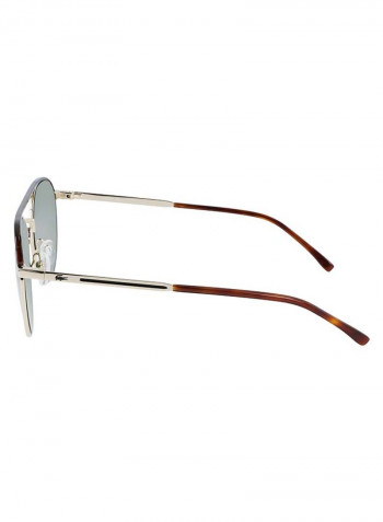 Full-Rim Metal Oval Sunglasses - Lens Size: 52 mm