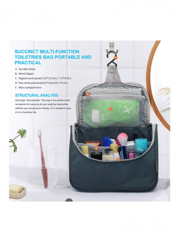 Hanging Travel Toiletry Bag Black