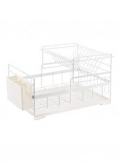 Multi-Functional Kitchen Storage Shelf White 51x32x30cm