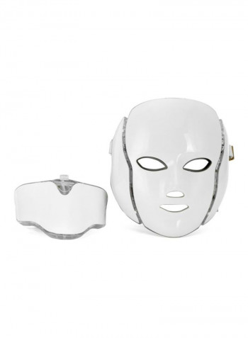 LED Optical Whitening Face Mask Instrument White/Black 230x200millimeter