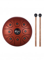 8-Tone Steel Tongue Drum With Carry Bag