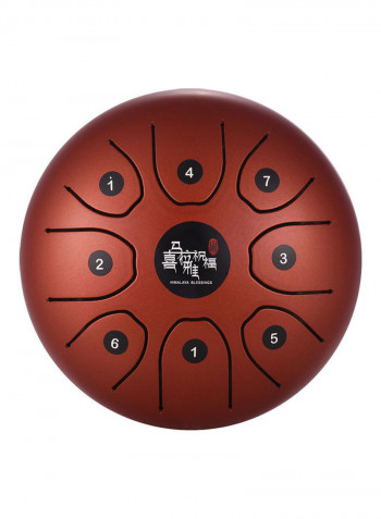 8-Tone Steel Tongue Drum With Carry Bag