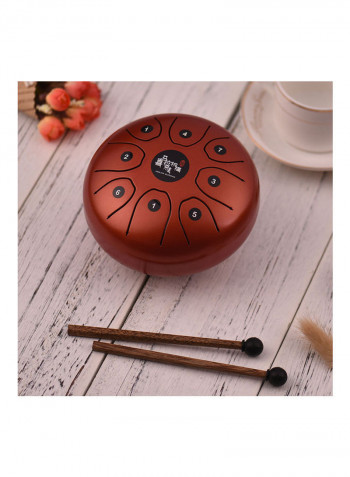 8-Tone Steel Tongue Drum With Carry Bag