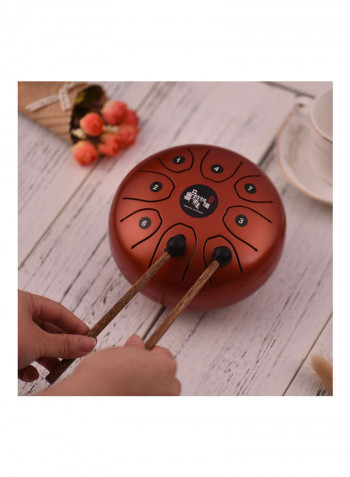 8-Tone Steel Tongue Drum With Carry Bag