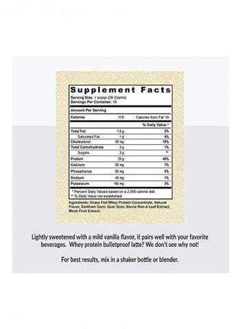 Whey Protein Dietary Supplement - Vanilla Flavor