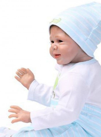 Cute Reborn Baby Doll With Mat 22inch