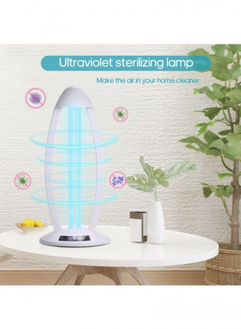 Portable Ultraviolet Ozone Mite Lamp White 45 x 36 x 11centimeter