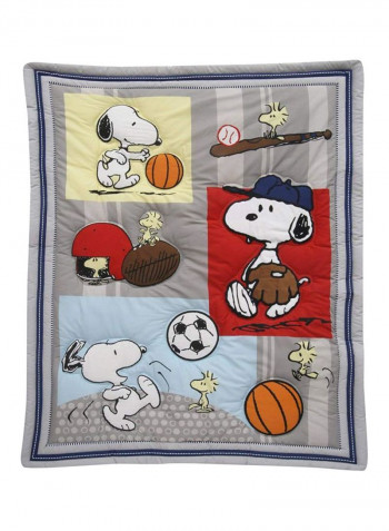3-Piece Snoopy Sports Bedding Set