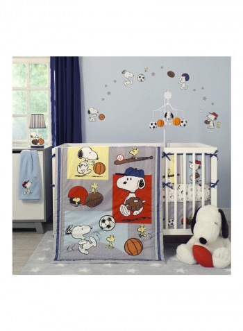 3-Piece Snoopy Sports Bedding Set