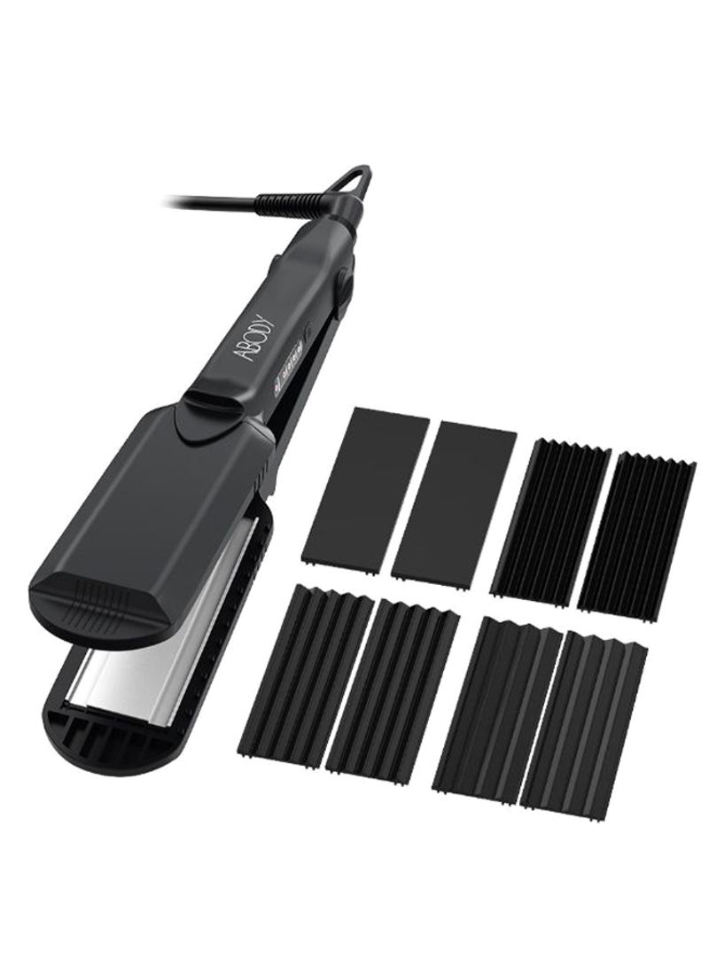 4-In-1 Professional Hair Crimper And Straightener Black