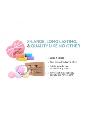 6-Piece Bath Bomb Gift Set Multicolour 4ounce