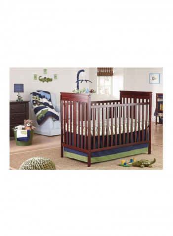 4-Piece Alligator Printed Crib Bedding Set