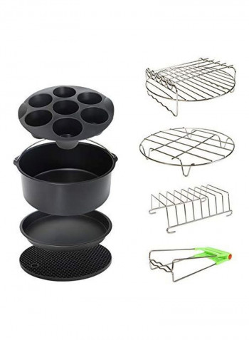 8-Piece Air Fryer Accessories Set Black