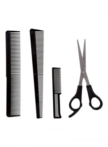 22-Piece Hair And Beard Cutting Kit Black 5.08x5.08x22.86cm