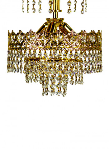 Decorative Chandelier Gold/Clear 30x40centimeter