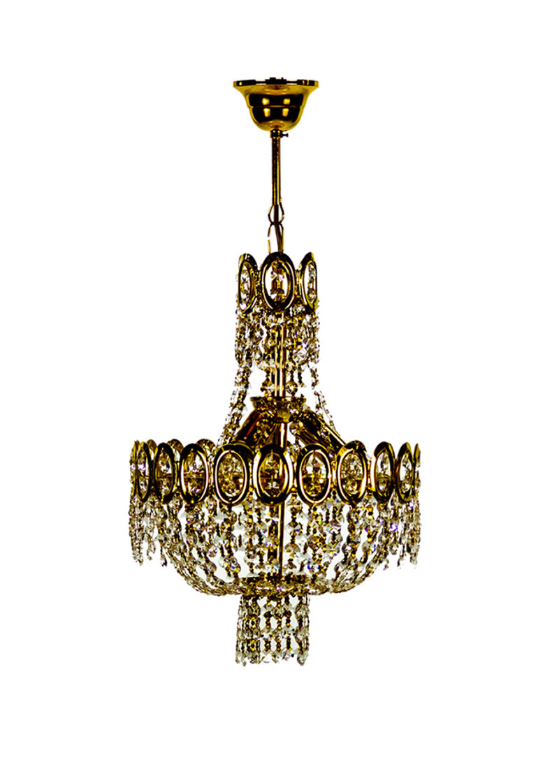 Decorative Chandelier Gold/Clear 30x45centimeter
