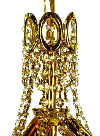 Decorative Chandelier Gold/Clear 30x45centimeter
