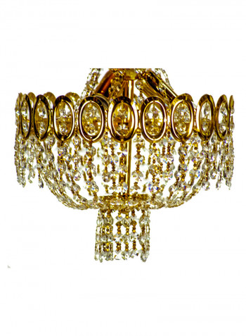 Decorative Chandelier Gold/Clear 30x45centimeter