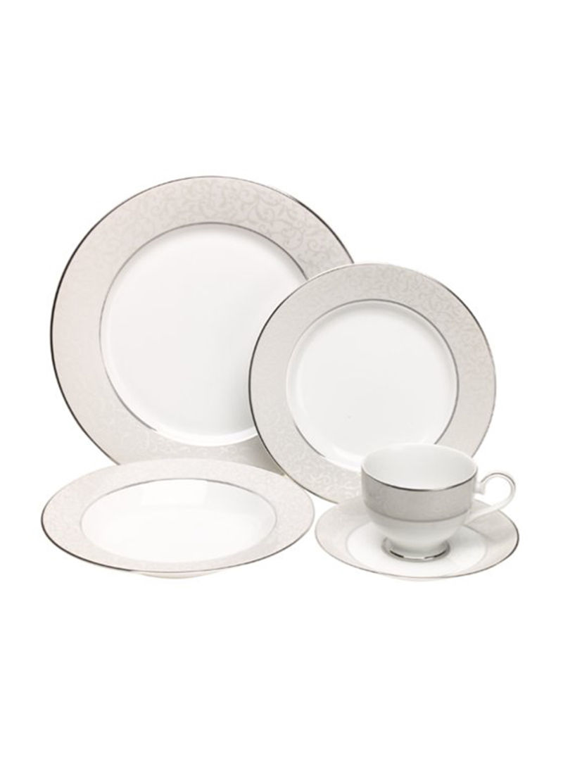 5-Piece Plate Set White