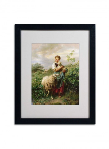 The Shepherdess 1866 Framed Wall Art multicolour 16 x 20inch