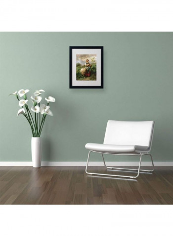 The Shepherdess 1866 Framed Wall Art multicolour 16 x 20inch